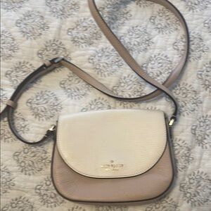 Kate Spade Cream and Tan Crossbody Bag